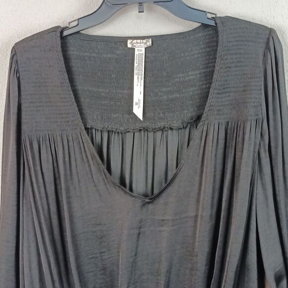 Free People Intimately Smokin N Rockin Black Bodysuit Sz M Whimsigoth, Fairygoth - Picture 4 of 12